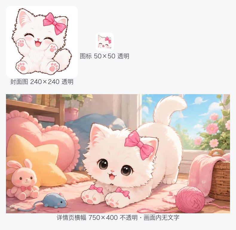 封面图与聊天图标与详情页横幅